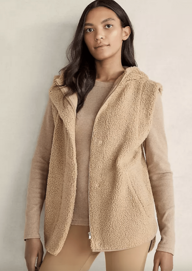 Reverse olive x beige vest